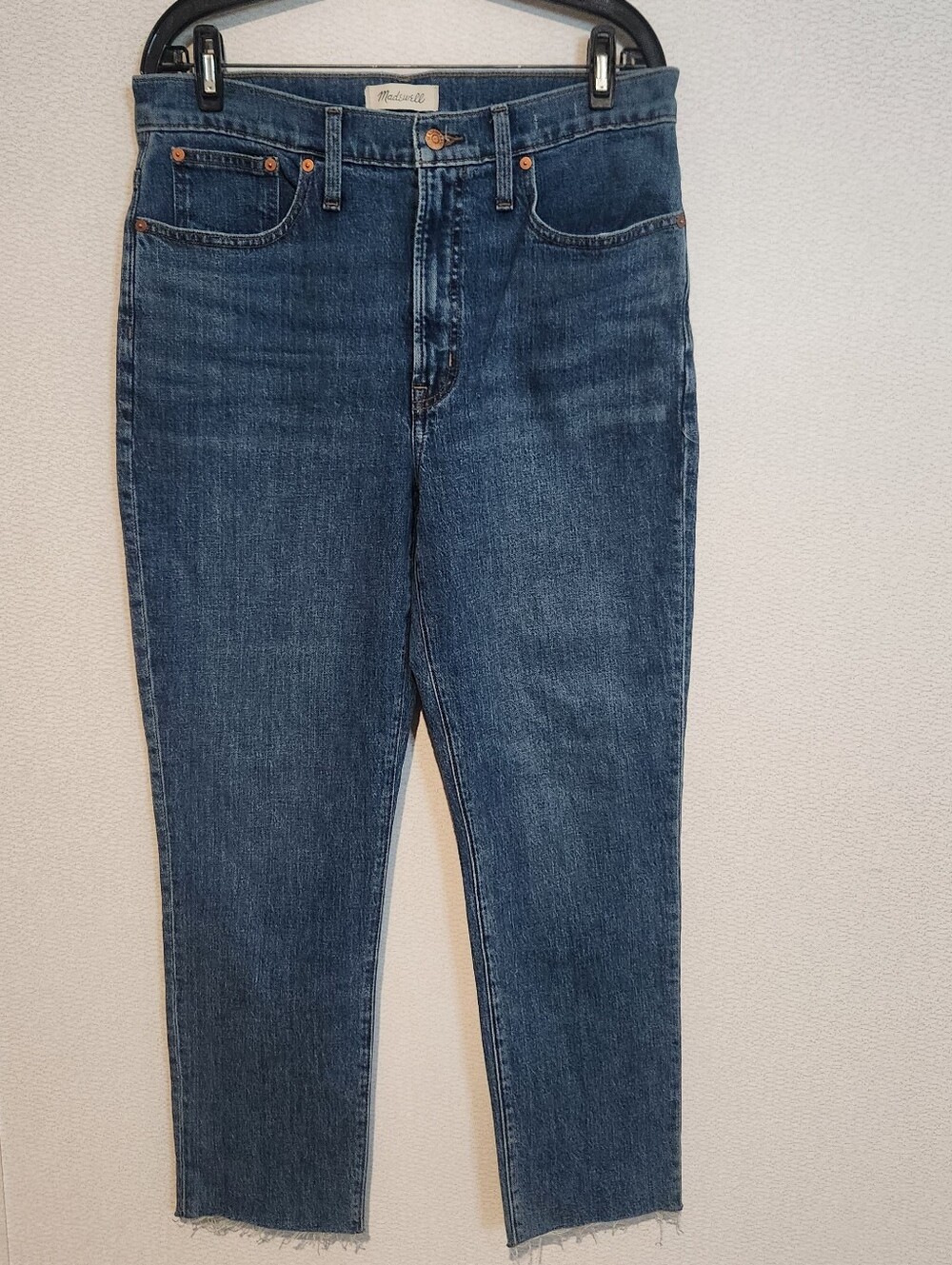 Madewell The Perfect Vintage High Rise Stretch Raw Hem Size 30